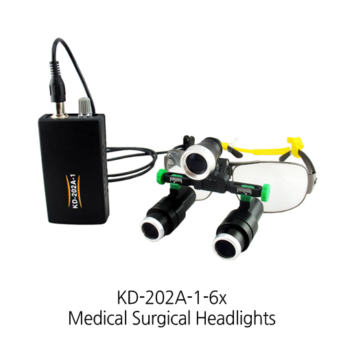 KD 202A 1 6x 1W LED Headlight 6X Kepler Loupe Combination